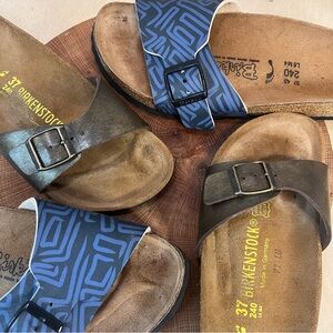 Birkenstock/Birkis 2 Slide Sandals Bundle Size 37/6L Narrow
